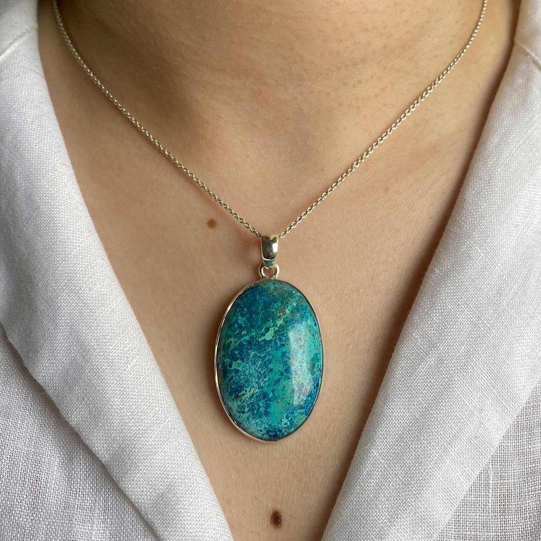 Shattuckite Pendant-(STK-P-1.)